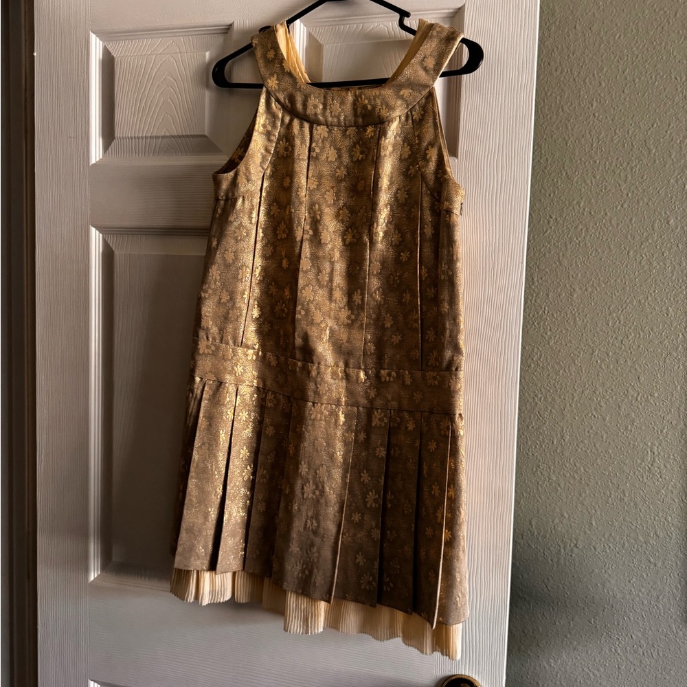 Marc By Marc Jacobs Gold Floral Dress